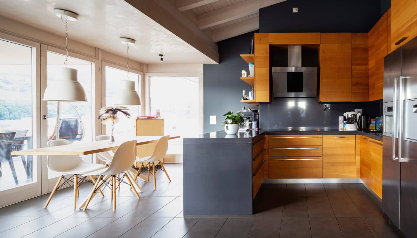 Crédence de cuisine en bois