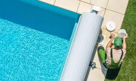 Enrouleur de bâche pour piscine hors sol
