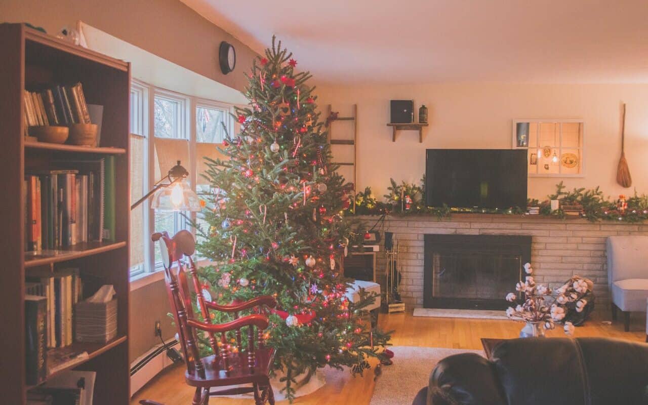 décorations de Noël à un petit espace