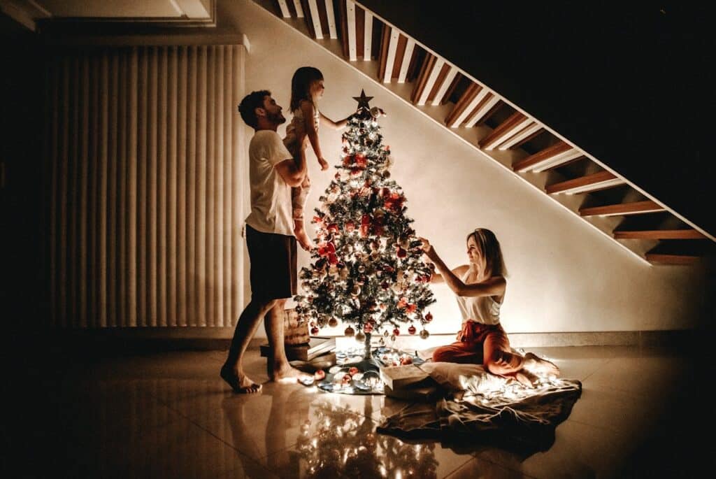  décorations de Noël à un petit espace