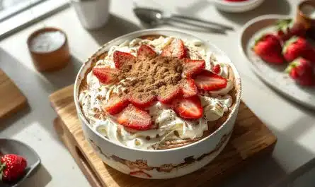 Recette incontournable de tiramisu aux fraises : facile, rapide et délicieuse !