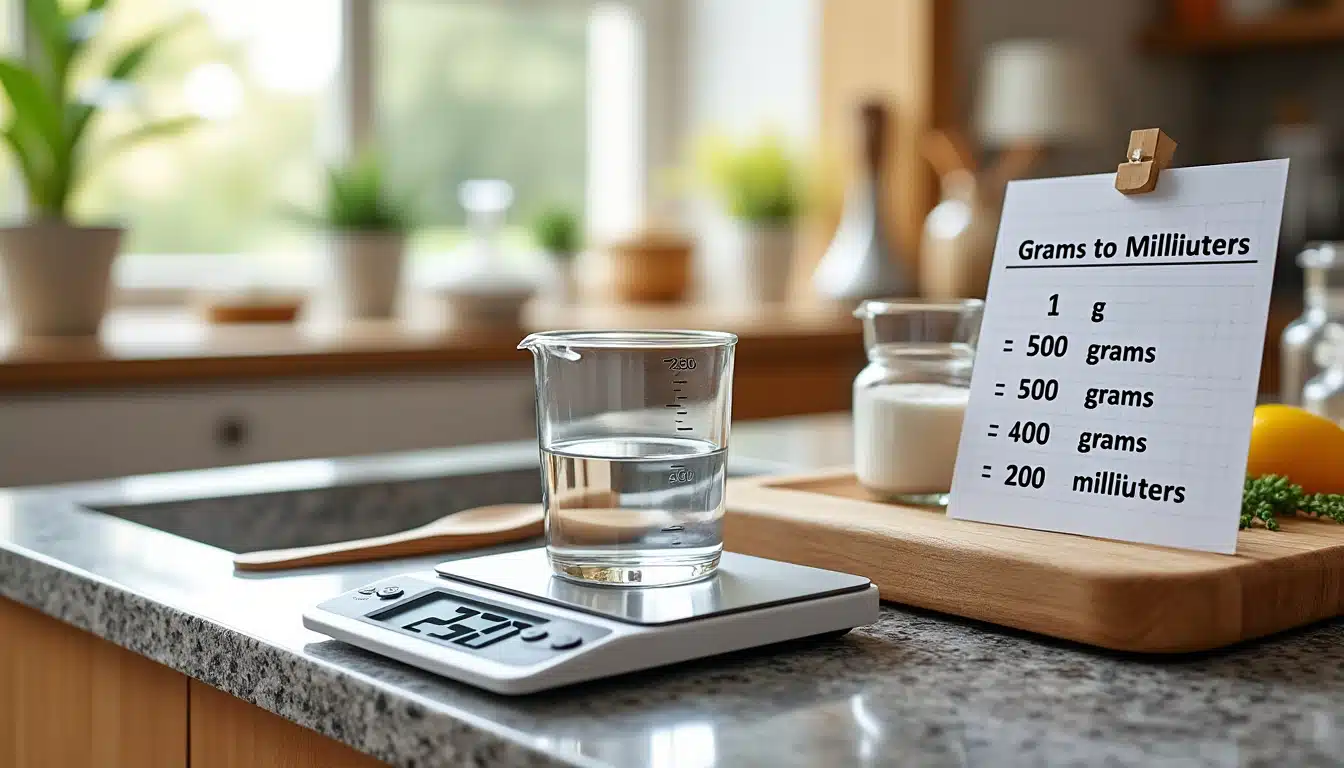 découvrez comment convertir facilement des grammes en millilitres grâce à nos conseils pratiques et outils de conversion. simplifiez vos recettes et mesures en cuisine avec cette méthode rapide et efficace.