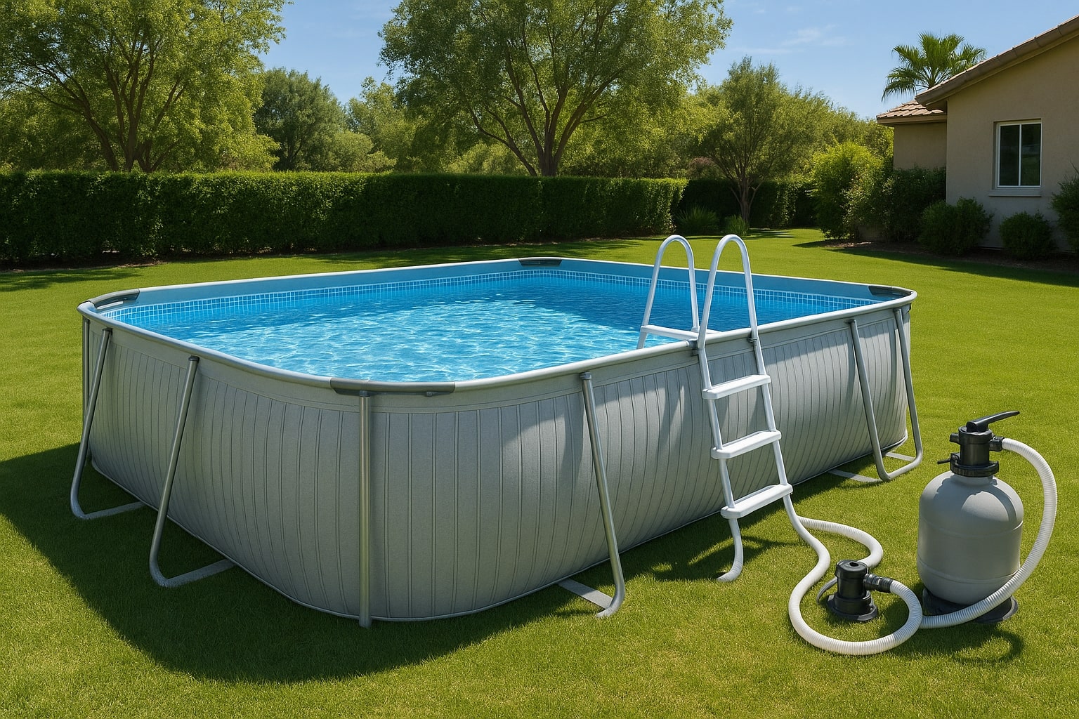 Piscine hors sol acier : une solution durable, élégante et facile à ...