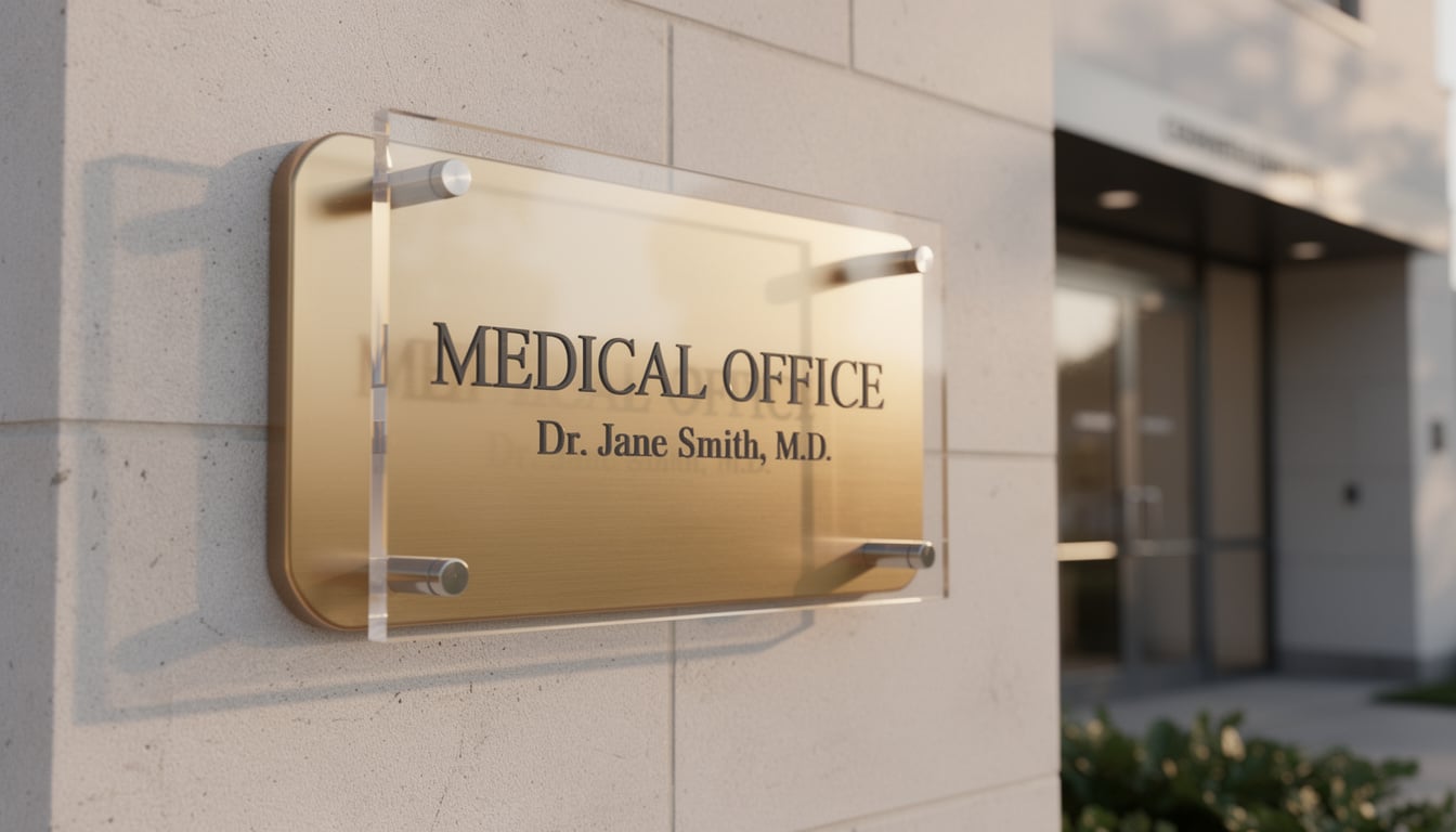 découvrez comment et où faire une plaque médicale de qualité, les matériaux disponibles, les délais de fabrication, et les conseils pour bien choisir votre prestataire.