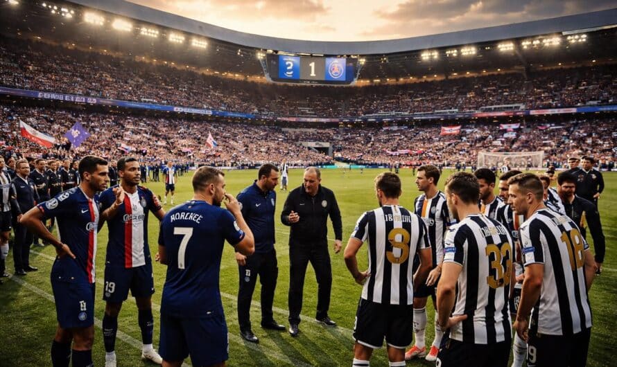 DIRECT – PSG vs Newcastle : Paris égalise à la mi-temps, le suspense reste total !