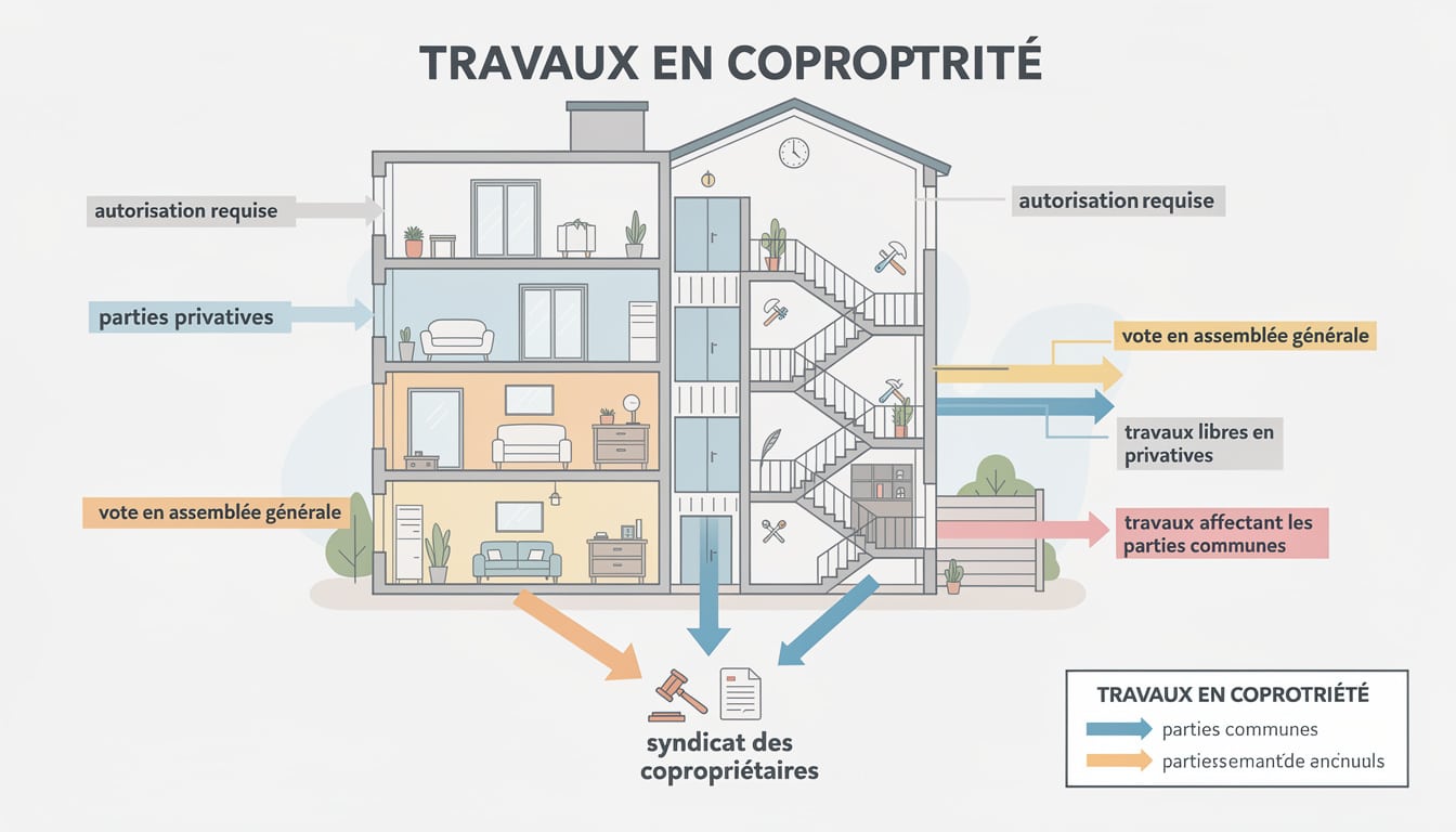 découvrez quels travaux vous pouvez réaliser en copropriété et les démarches à suivre pour obtenir les autorisations nécessaires.