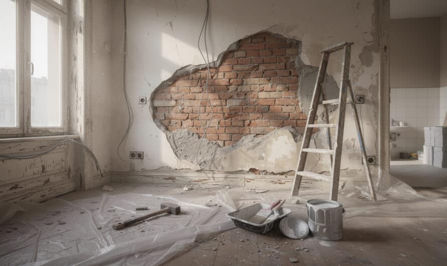 Travaux de rénovation dans un appartement ancien