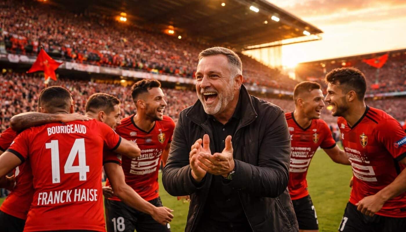 à rennes, l'arrivée de franck haise redonne le sourire aux joueurs et aux supporters, ravivant la passion et le plaisir de jouer au football.