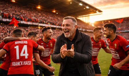 à rennes, l'arrivée de franck haise redonne le sourire aux joueurs et aux supporters, ravivant la passion et le plaisir de jouer au football.