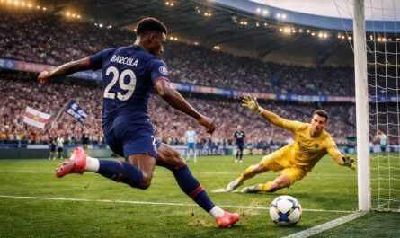 suivez en direct le match le havre-psg avec barcola qui illumine la rencontre en ouvrant le score pour les parisiens.