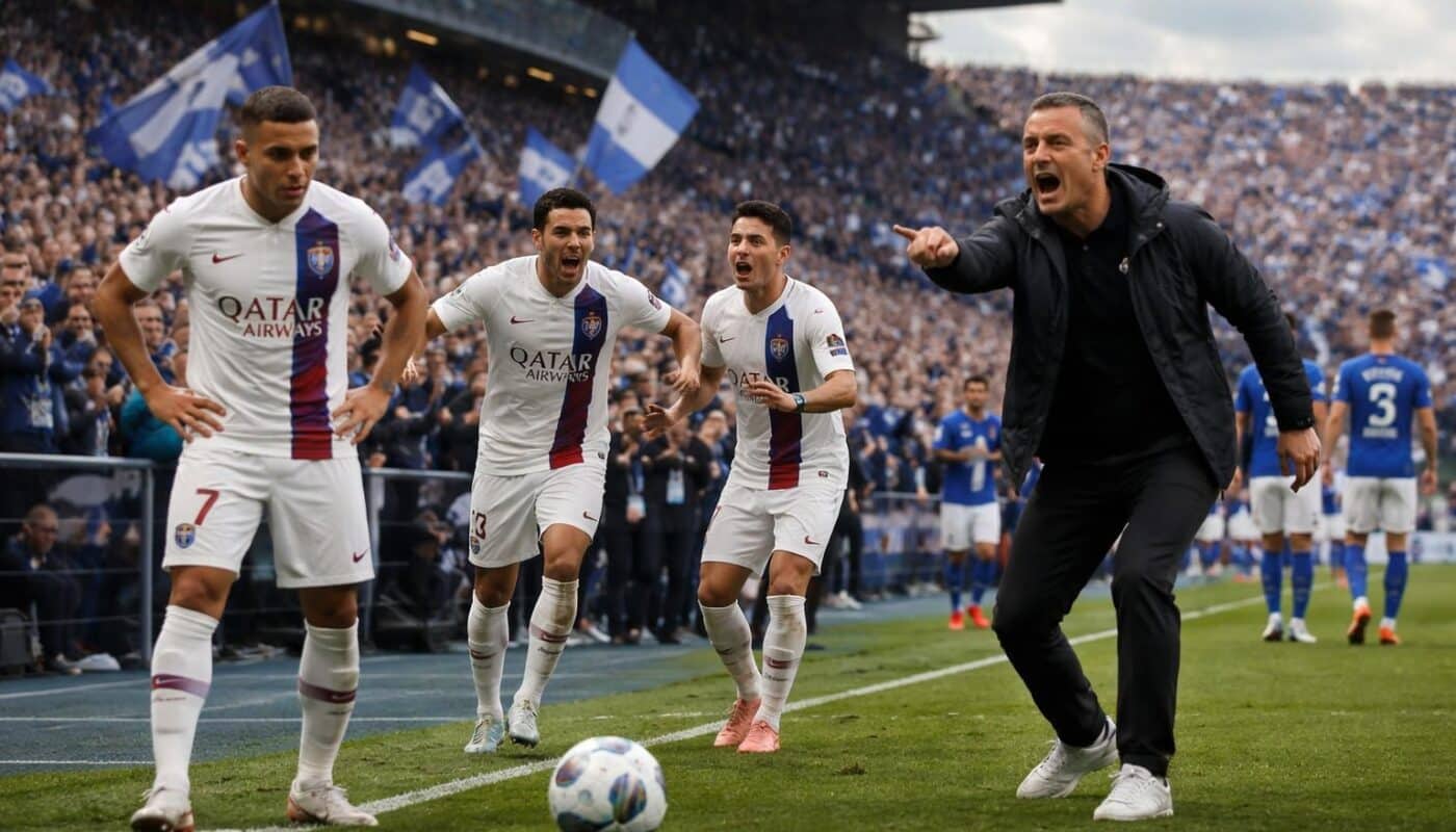 suivez le match en direct entre strasbourg et le psg, où les parisiens sont secoués et enrique doit agir dès la mi-temps pour tenter de renverser la situation.