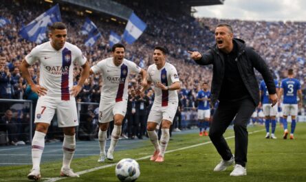 suivez le match en direct entre strasbourg et le psg, où les parisiens sont secoués et enrique doit agir dès la mi-temps pour tenter de renverser la situation.