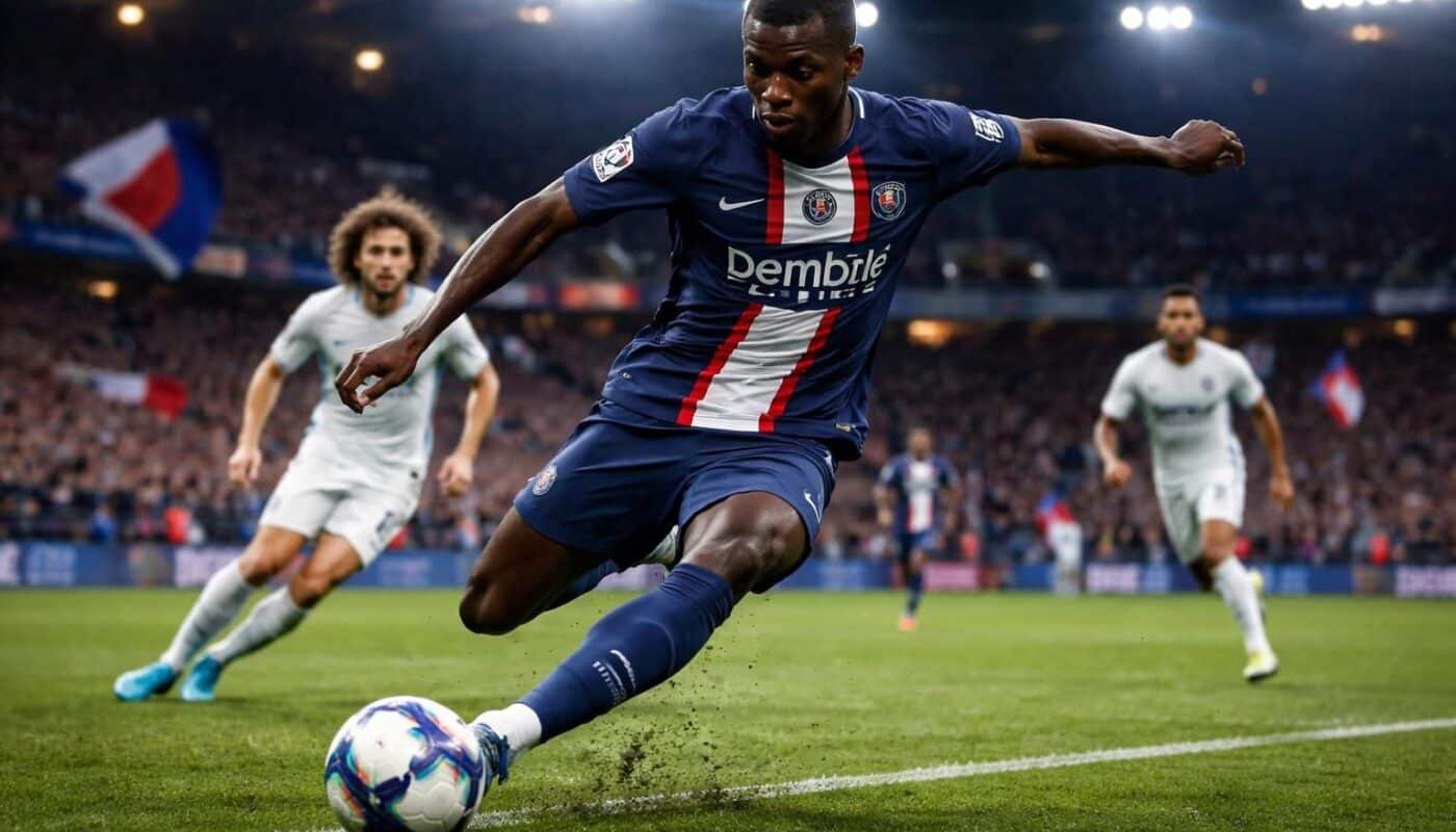 suivez en direct le match psg vs om où dembélé enchante le parc des princes avec un but magnifique, donnant l’avantage à son équipe dans ce duel intense.