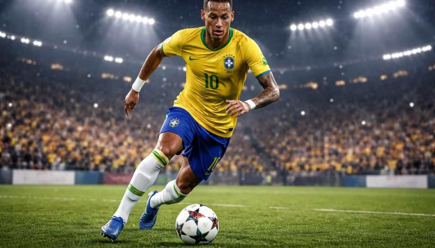 découvrez neymar, l'artiste du football mondial, sous les projecteurs. plongez dans la carrière exceptionnelle, le style unique et les moments marquants de ce joueur emblématique.