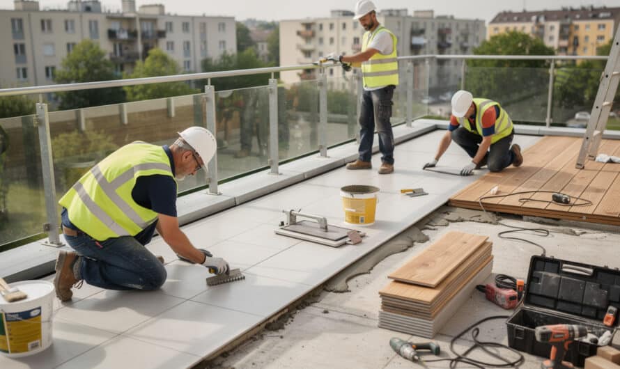 Travaux sur un balcon ou une terrasse