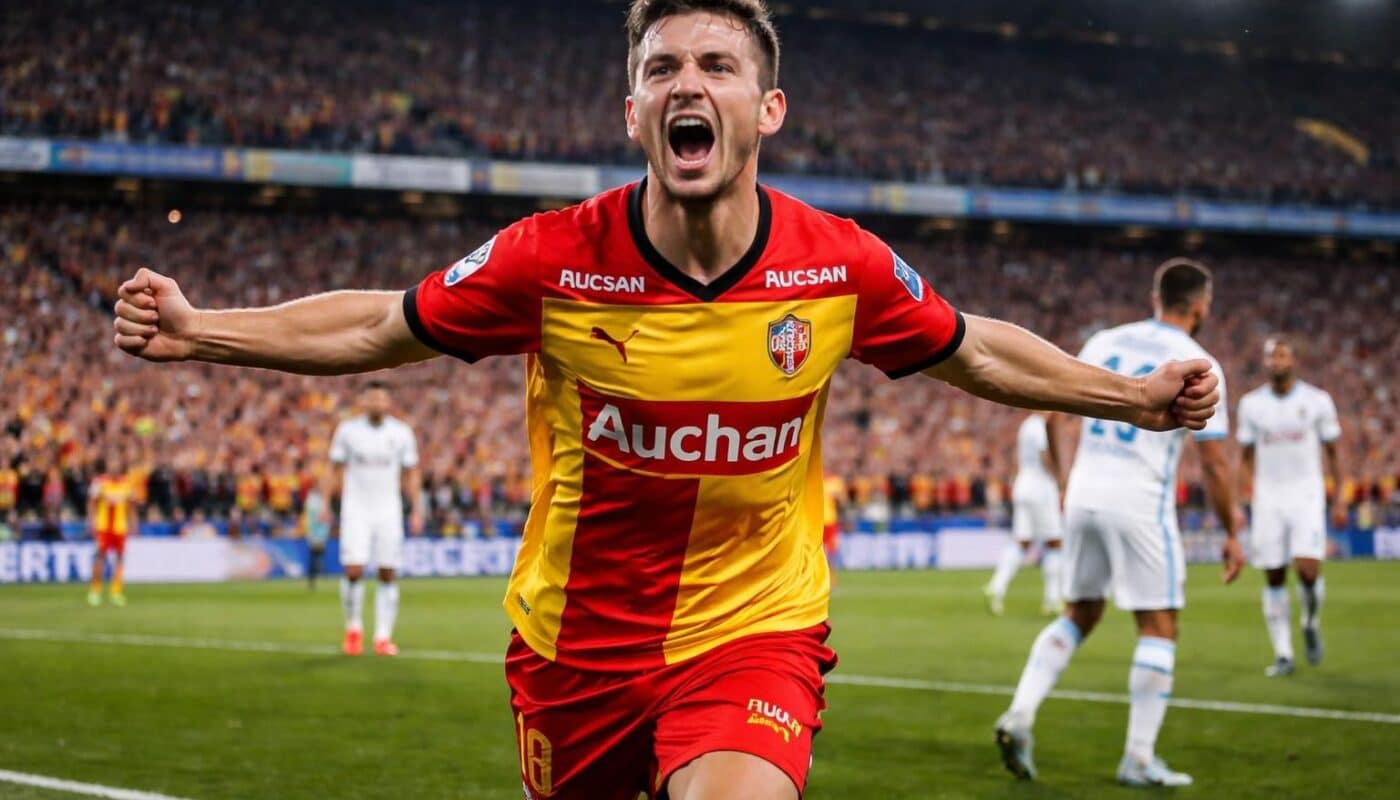 suivez en direct le match ol-lens avec thauvin qui donne l'avantage aux sang et or en ouvrant le score. tous les moments forts et les réactions live.