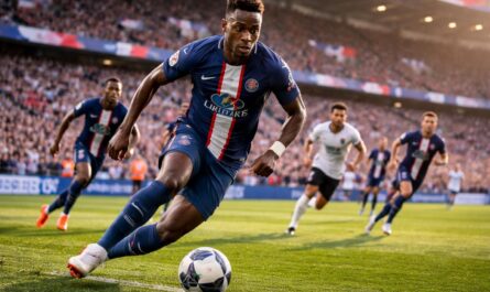 suivez en direct le match entre le psg et nice, avec le psg qui accélère le rythme et diouf qui joue un rôle clé dans cette confrontation intense.