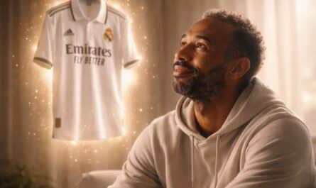découvrez le rêve étonnant de thierry henry : et si ce maillot magique du real madrid pouvait lui faire repousser ses cheveux ? plongez dans cette histoire surprenante et pleine d'espoir.