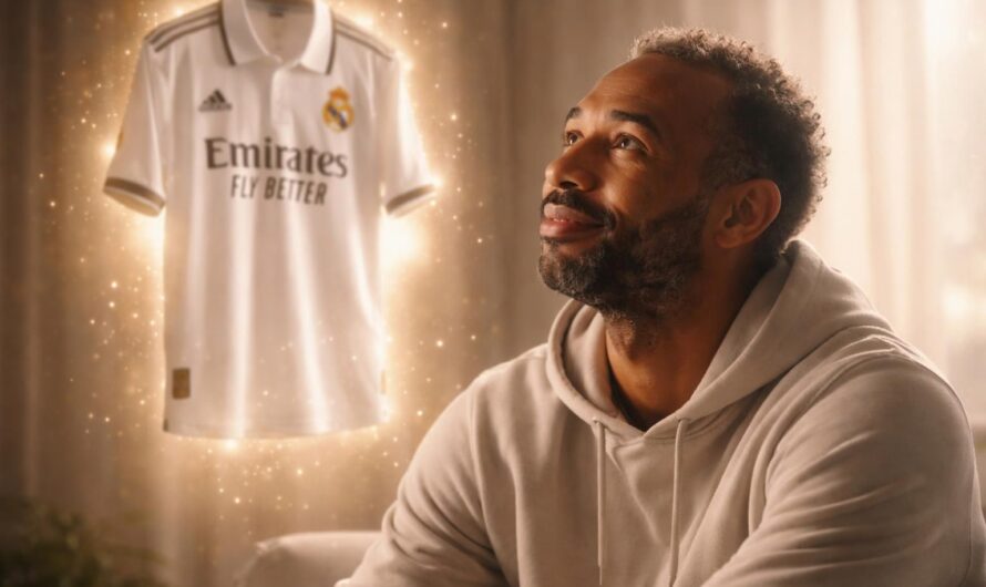 Thierry Henry rêve : et si ce maillot magique du Real Madrid faisait repousser ses cheveux ?