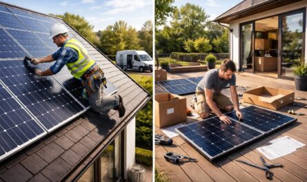 découvrez les avantages d'installer des panneaux solaires par un professionnel ou en kit, et choisissez la meilleure option pour votre maison et votre budget.