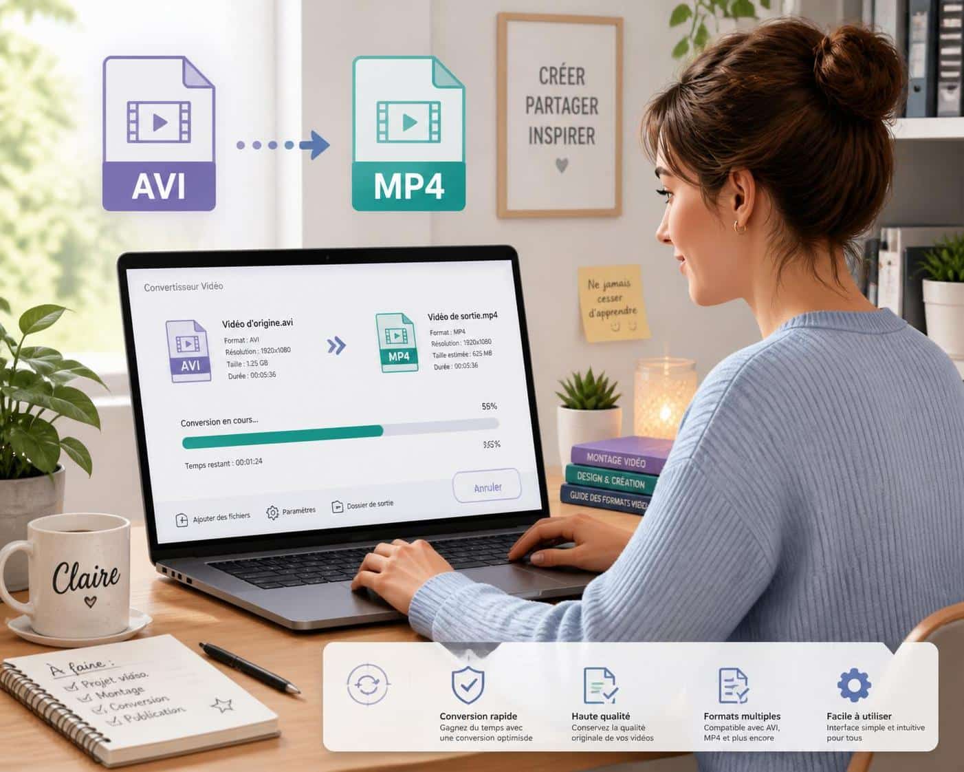 découvrez les meilleures solutions gratuites pour convertir facilement vos fichiers avi en mp4 et profitez d'une qualité optimale.