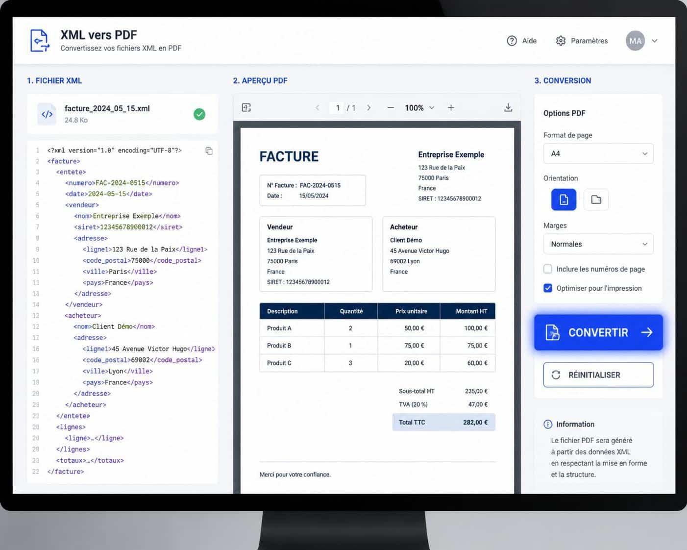 apprenez &agrave; convertir facilement un fichier xml en pdf sans aucune perte de donn&eacute;es gr&acirc;ce &agrave; nos m&eacute;thodes rapides et fiables.