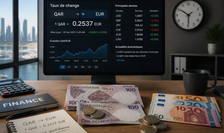 Convertir un rial qatari en euro : mise à jour quotidienne
