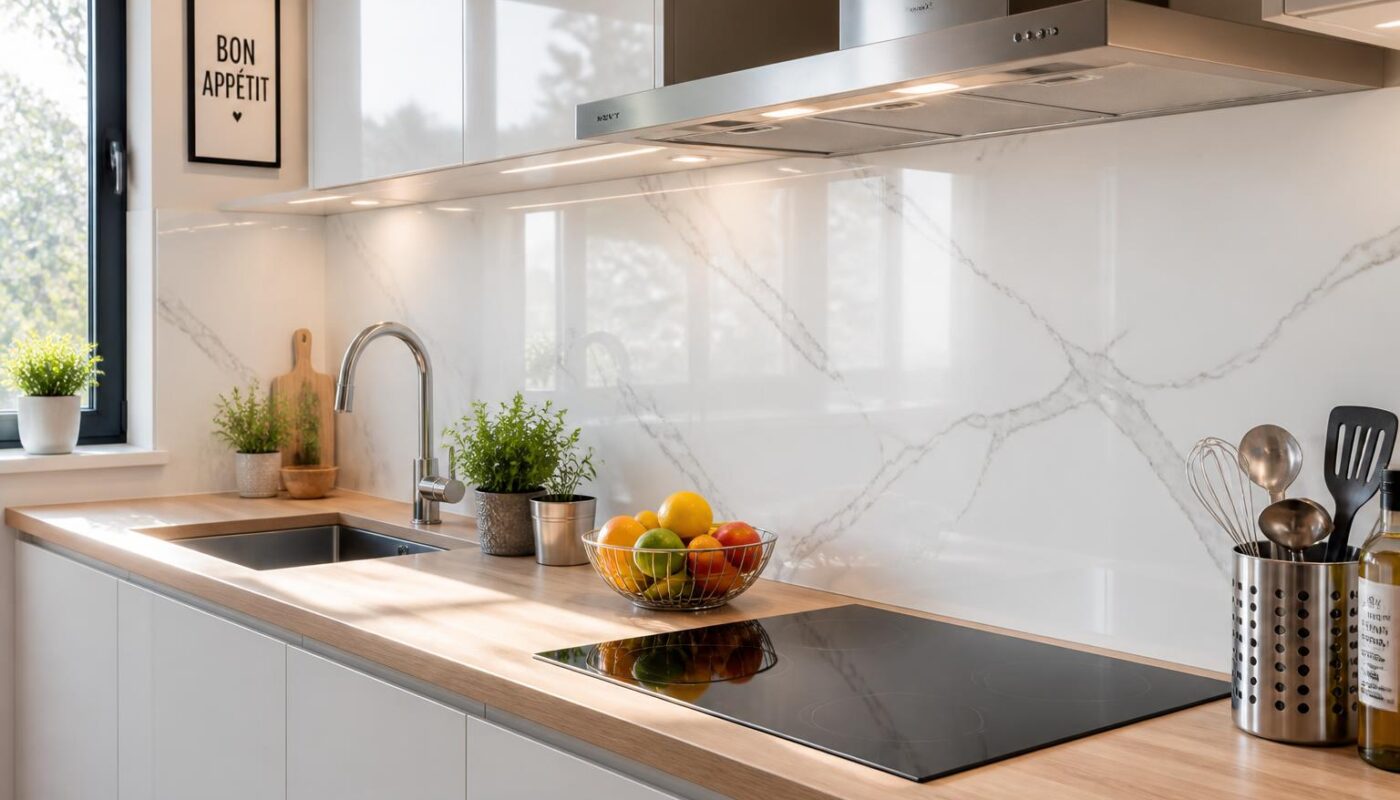 découvrez notre crédence autocollante, la solution simple et rapide pour redécorer votre cuisine avec style et sans travaux.