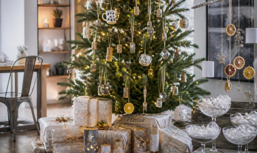 Décoration de Noël originale avec des objets du quotidien