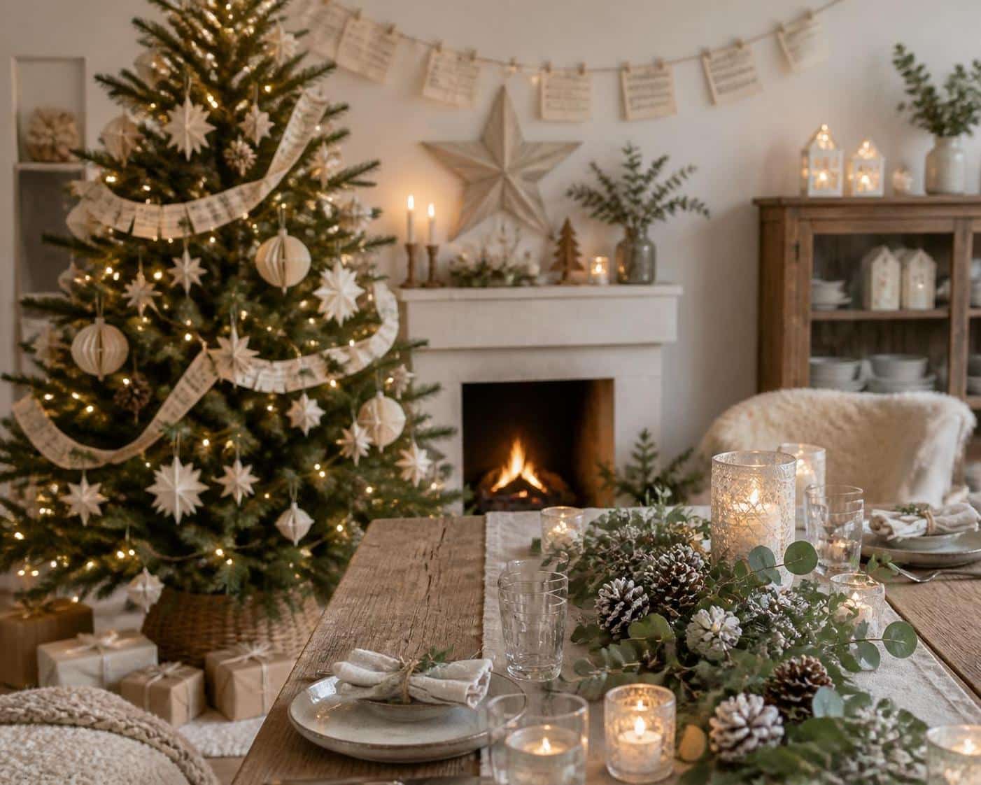 d&eacute;couvrez nos tutoriels pour cr&eacute;er des d&eacute;corations de no&euml;l en papier, faciles et &eacute;cologiques, pour une f&ecirc;te festive respectueuse de l'environnement.