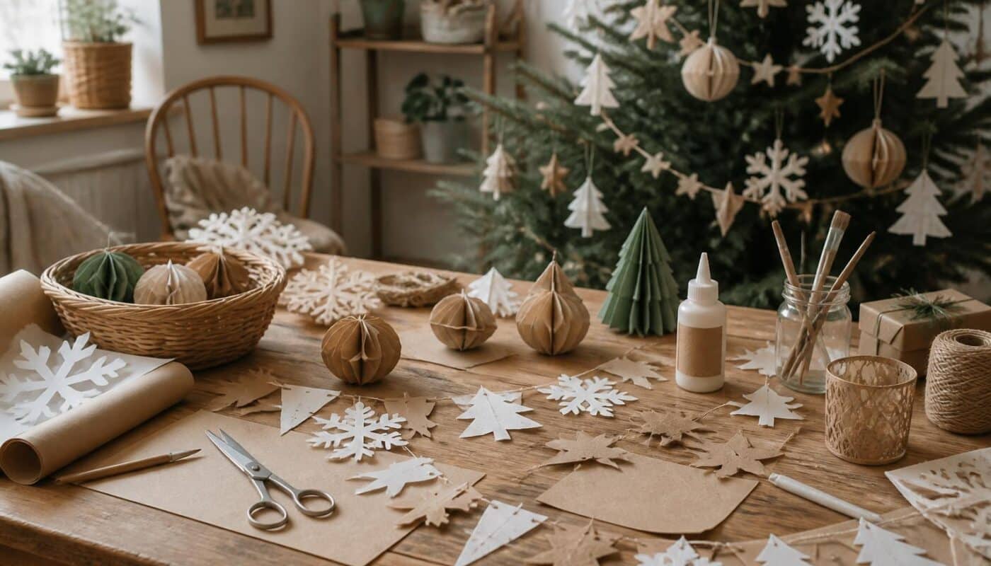 découvrez nos tutoriels pour créer des décorations de noël en papier, simples et écologiques, pour une fête respectueuse de l'environnement.