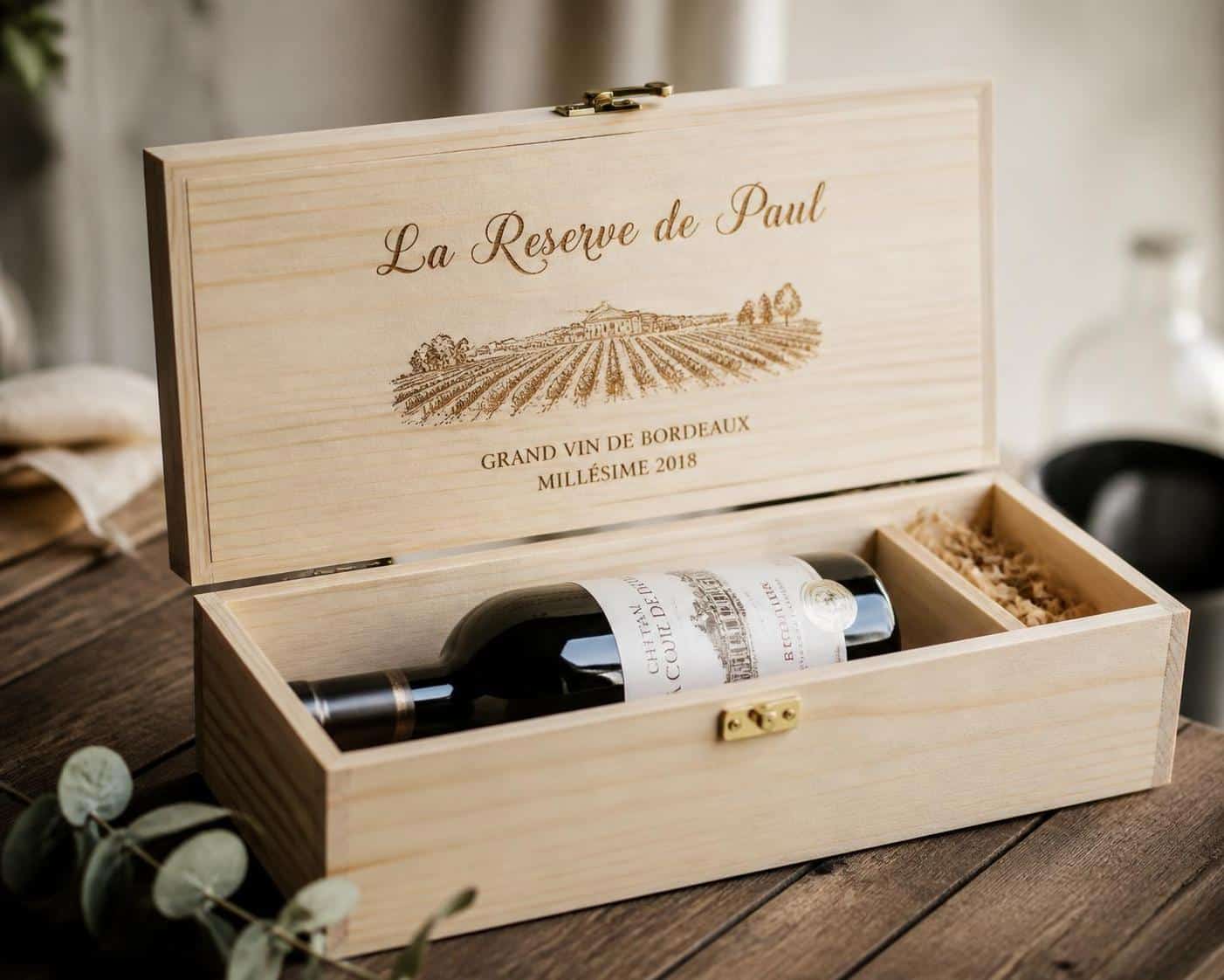 d&eacute;couvrez nos coffrets vin personnalis&eacute;s, le cadeau id&eacute;al pour offrir une exp&eacute;rience unique et m&eacute;morable aux amateurs de vin.