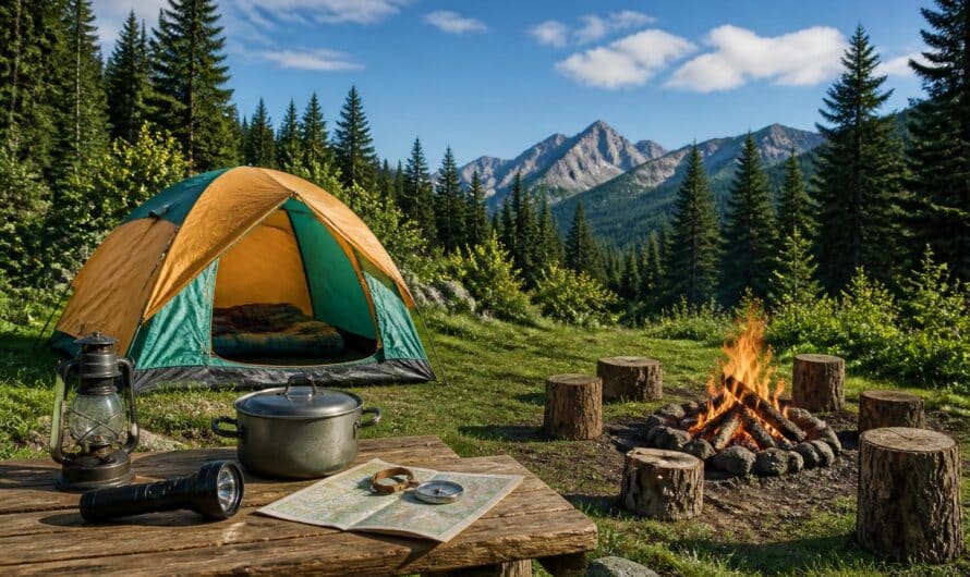 Mot lié au camping mots fléchés