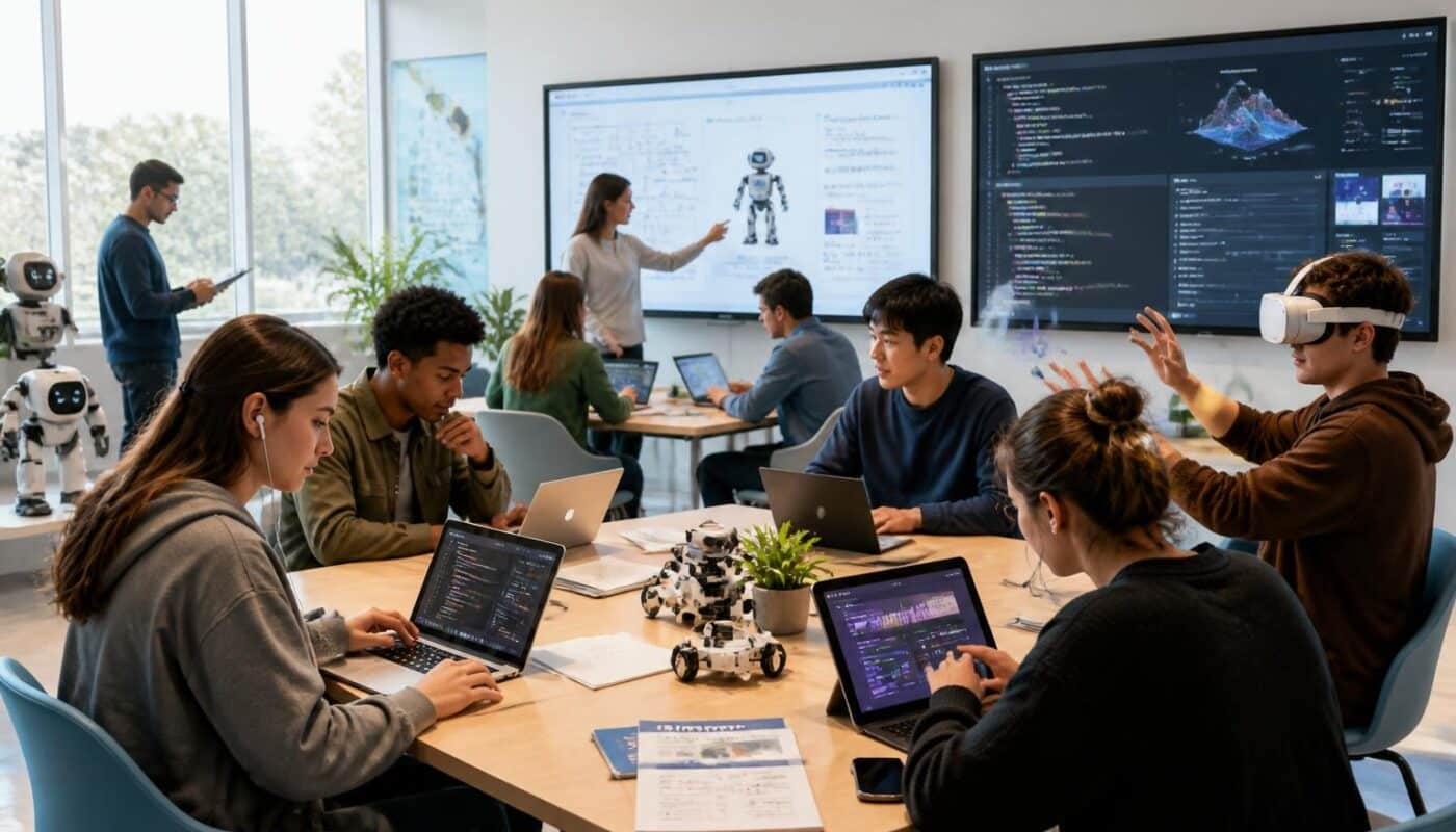 découvrez comment l'apprentissage numérique transforme la formation professionnelle pour préparer efficacement la main-d'œuvre de demain.