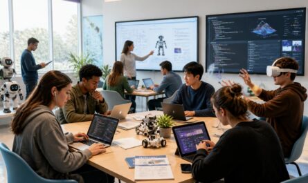 découvrez comment l'apprentissage numérique transforme la formation professionnelle pour préparer efficacement la main-d'œuvre de demain.