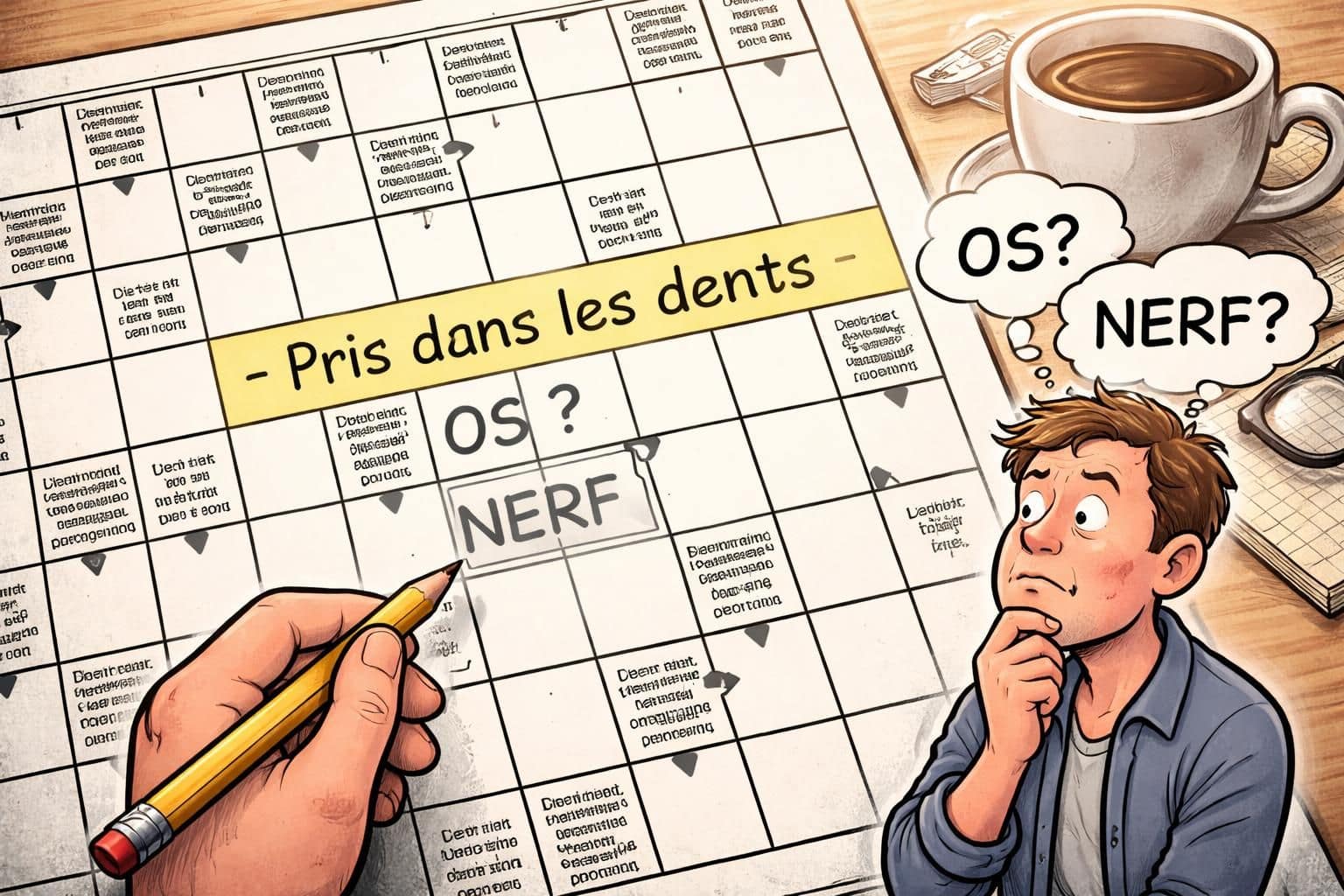 d&eacute;couvrez la solution des mots fl&eacute;ch&eacute;s pour l'expression "pris dans les dents" et enrichissez votre vocabulaire avec des indices pr&eacute;cis et faciles &agrave; comprendre.