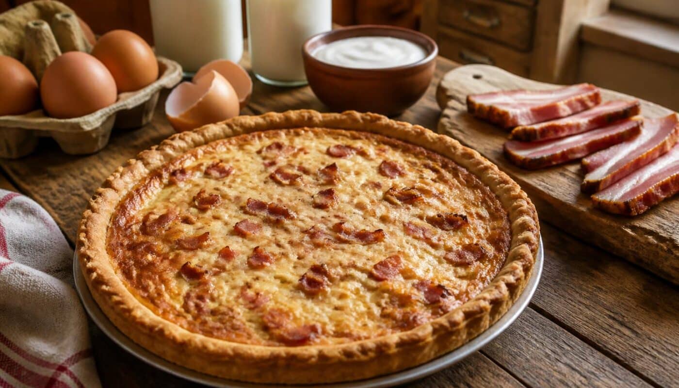 découvrez la recette authentique et traditionnelle de la quiche lorraine, un classique de la cuisine française à préparer facilement chez vous.