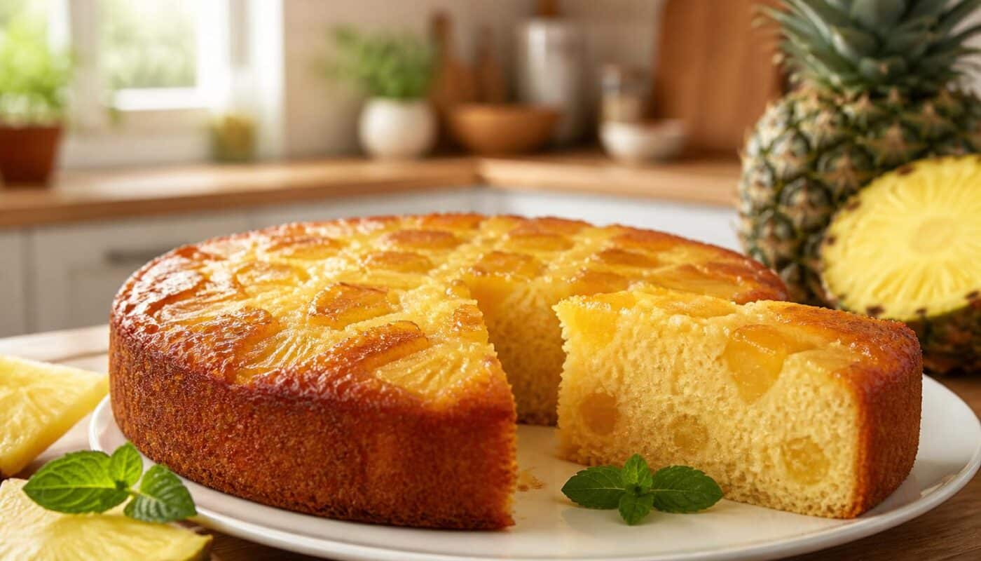 découvrez notre recette simple et savoureuse pour préparer un gâteau à l'ananas moelleux, parfait pour toutes les occasions.