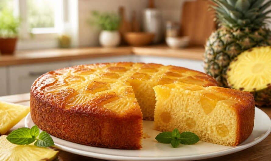 Recette facile et délicieuse pour un gâteau ananas moelleux à la perfection