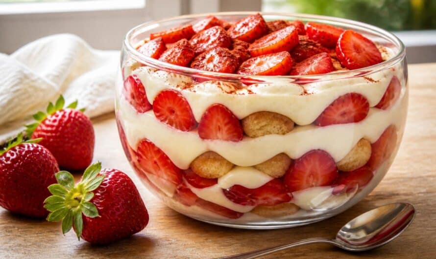 Recette incontournable de tiramisu aux fraises : facile, rapide et délicieuse !