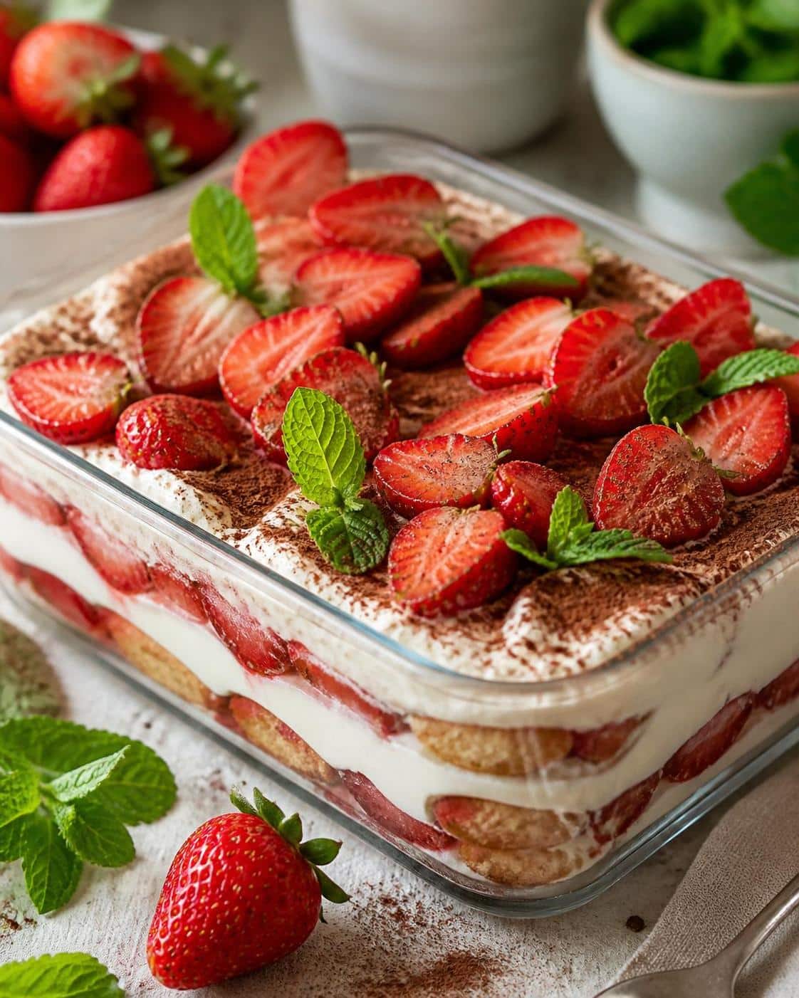 découvrez une recette incontournable de tiramisu aux fraises, facile à réaliser, rapide et délicieuse. parfaite pour régaler toute la famille avec un dessert frais et gourmand.