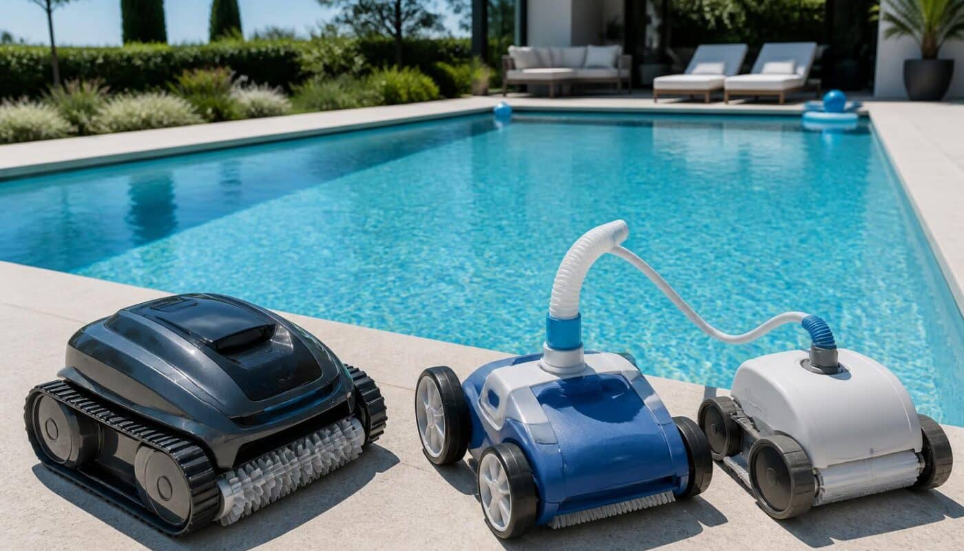 découvrez les différents types de robots nettoyeurs pour piscine et les critères essentiels pour choisir l'appareil adapté à vos besoins.