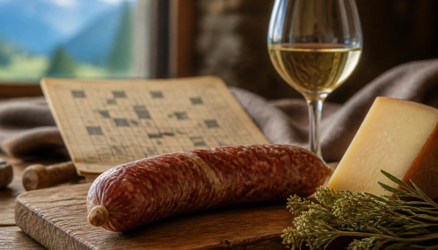 découvrez la définition et les indices pour résoudre le mot fléché lié à la saucisse de savoie, une spécialité savoureuse de la région.