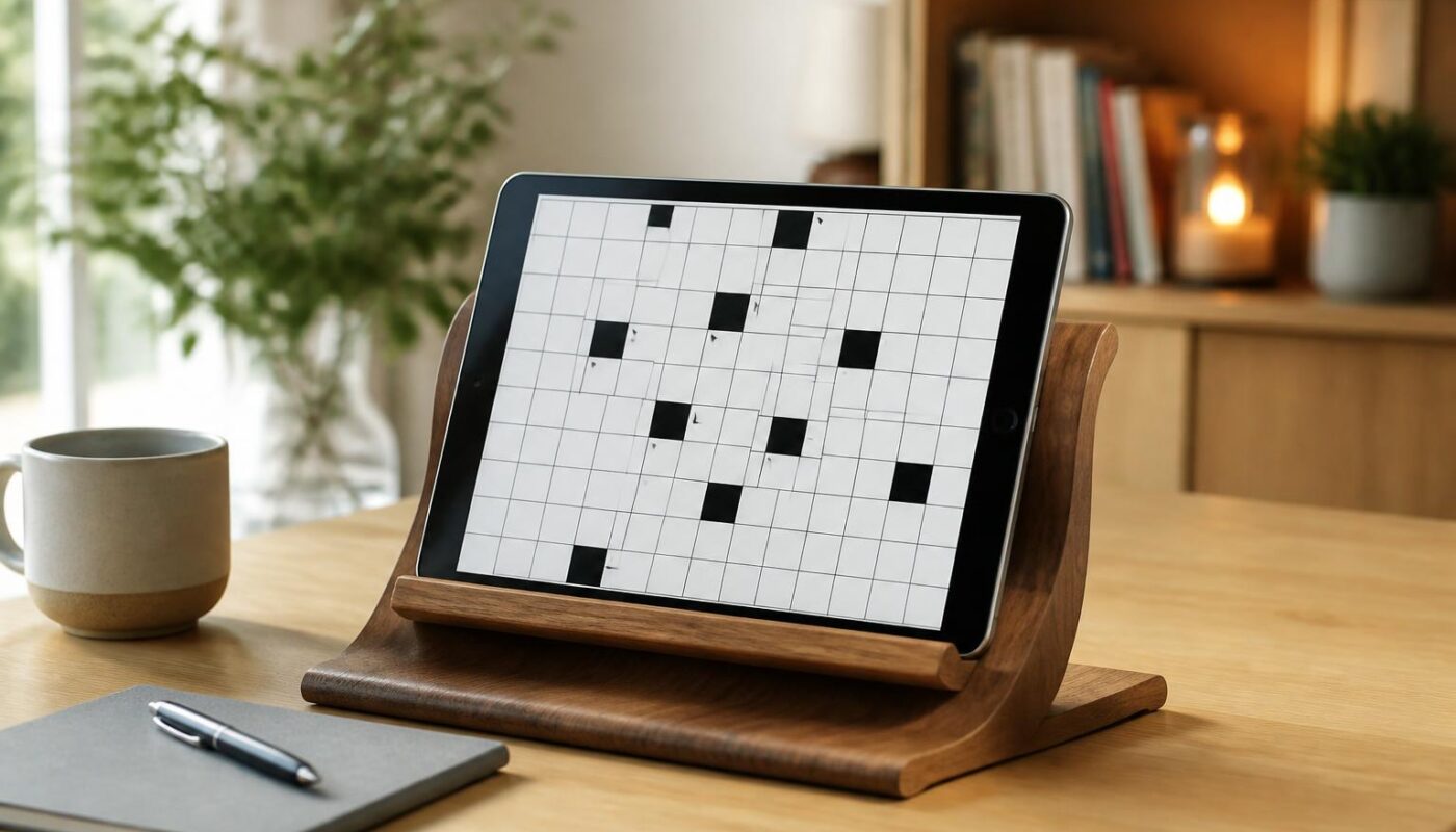 découvrez notre support de tablette idéal pour jouer aux mots fléchés confortablement. stabilité et ergonomie pour vos sessions de jeu prolongées.