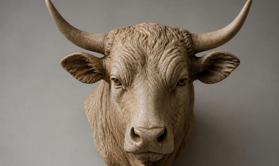 Tete de boeuf sculptée mots fléchés