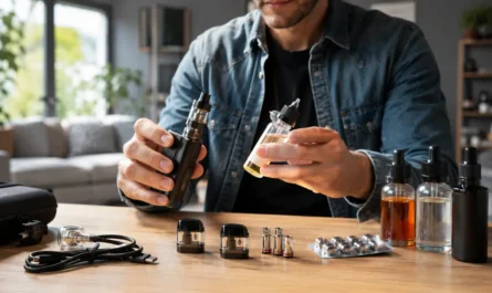 Cigarette électronique rechargeable et e-liquide