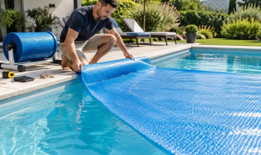 Bâche chauffante pour piscine : installation, stockage, prix