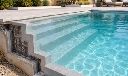 découvrez tout ce qu’il faut savoir sur l’escalier de piscine en béton : avantages, options de conception, installation et conseils d’entretien.